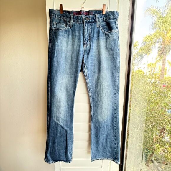 Mossimo Supply Co Bootcut Jeans in Blue Stonewash size 32 L 30 - Picture 1 of 7
